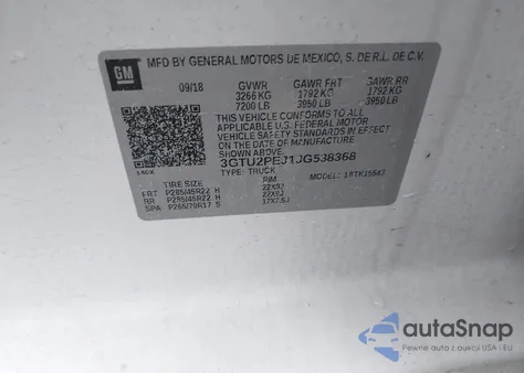 2018 GMC Sierra 1500 Denali from USA, damaged, VIN 3GTU2PEJ1JG538368